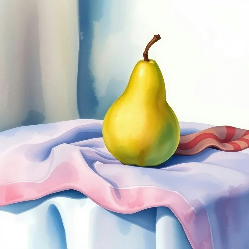 Pear On Table