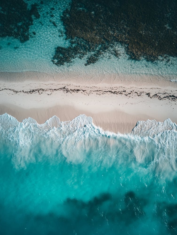 Aerial View Of A Beach 136