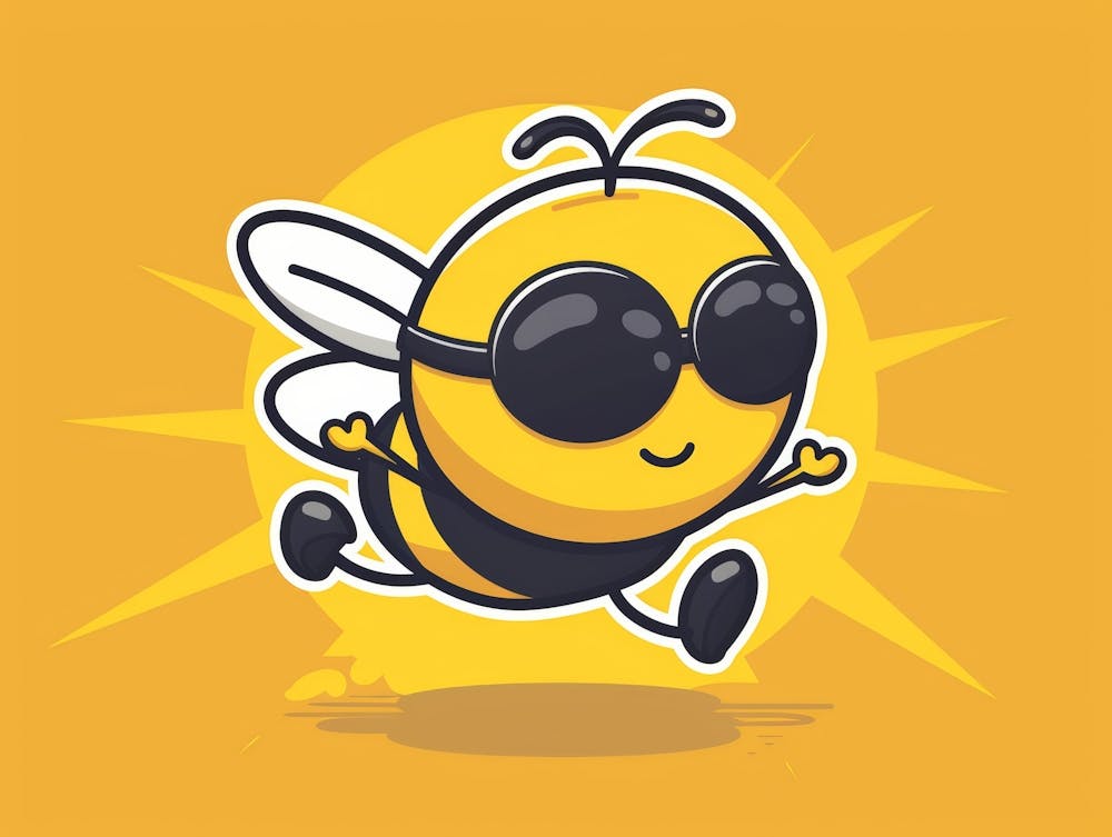 Bee With Sunglasses