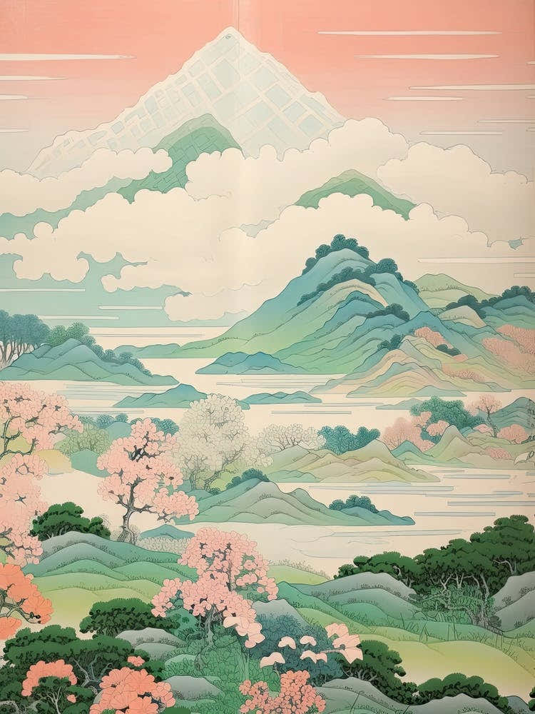 Mount Mitoku In Tottori, Japanese Landscape 4