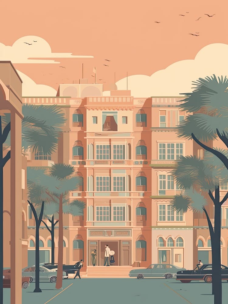 Cairo Egypt Travel Illustration 4