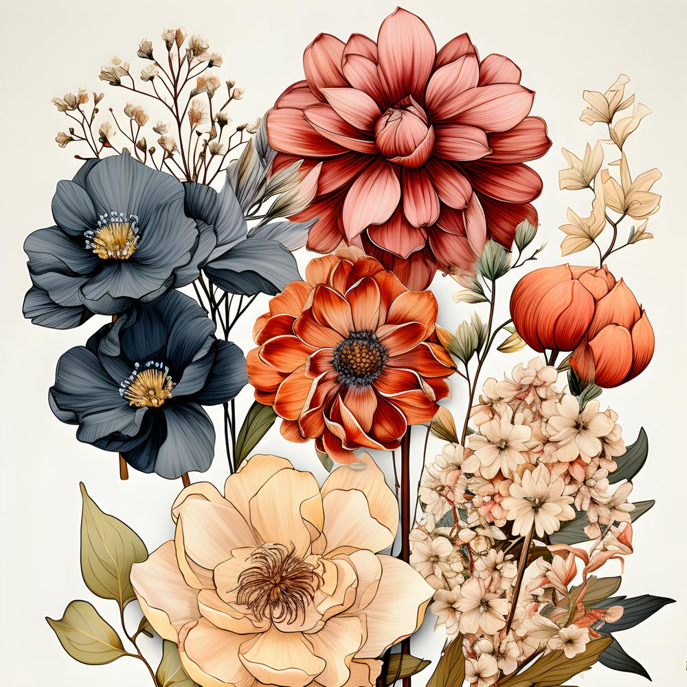Flowers In The Spring Breeze