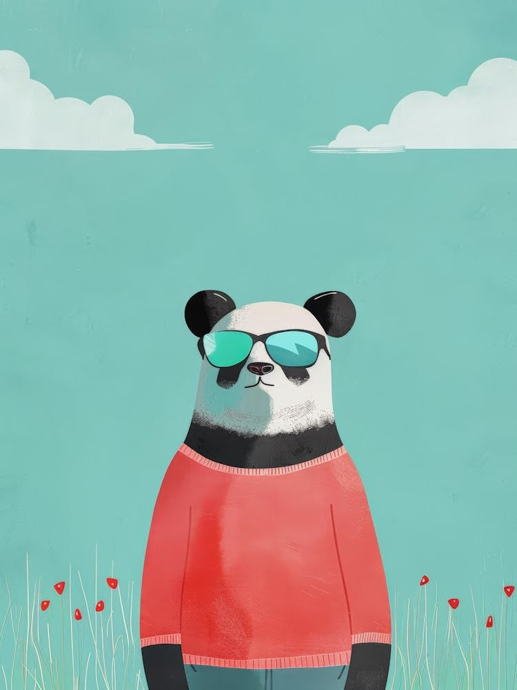 Panda Bear Canvas Print 1