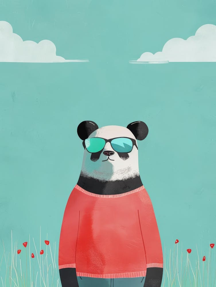 Panda Bear Canvas Print 1