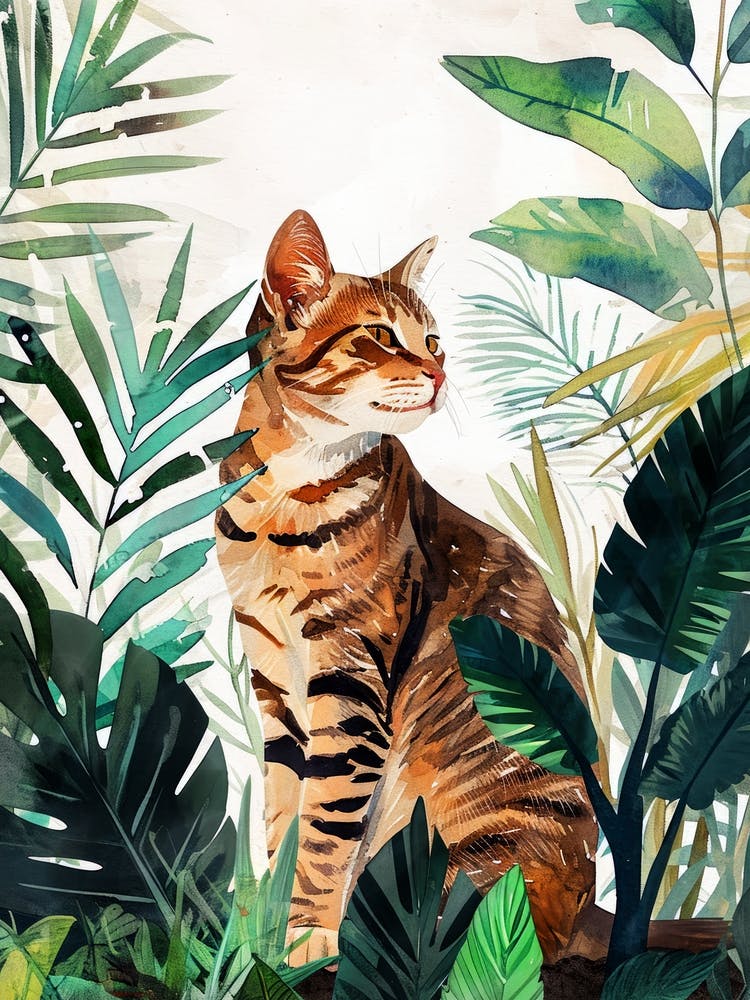Chat dans la jungle - animal - Vie de chat 2
