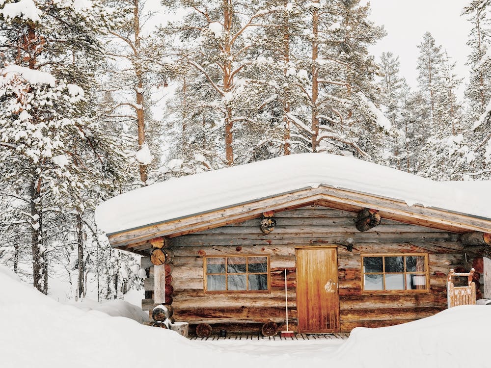 Snowy Winter Cabin