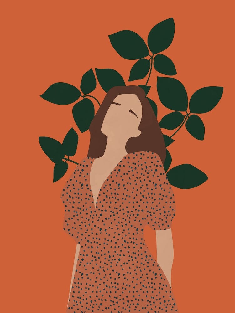 Woman In Polka Dot Dress