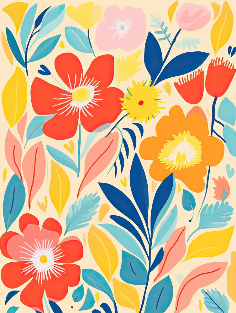 Blumen, Matisse-Stil