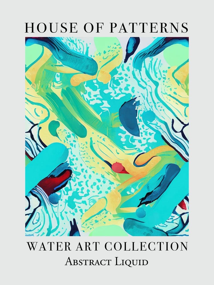 House Of Patterns Abstract Liquid Water 7