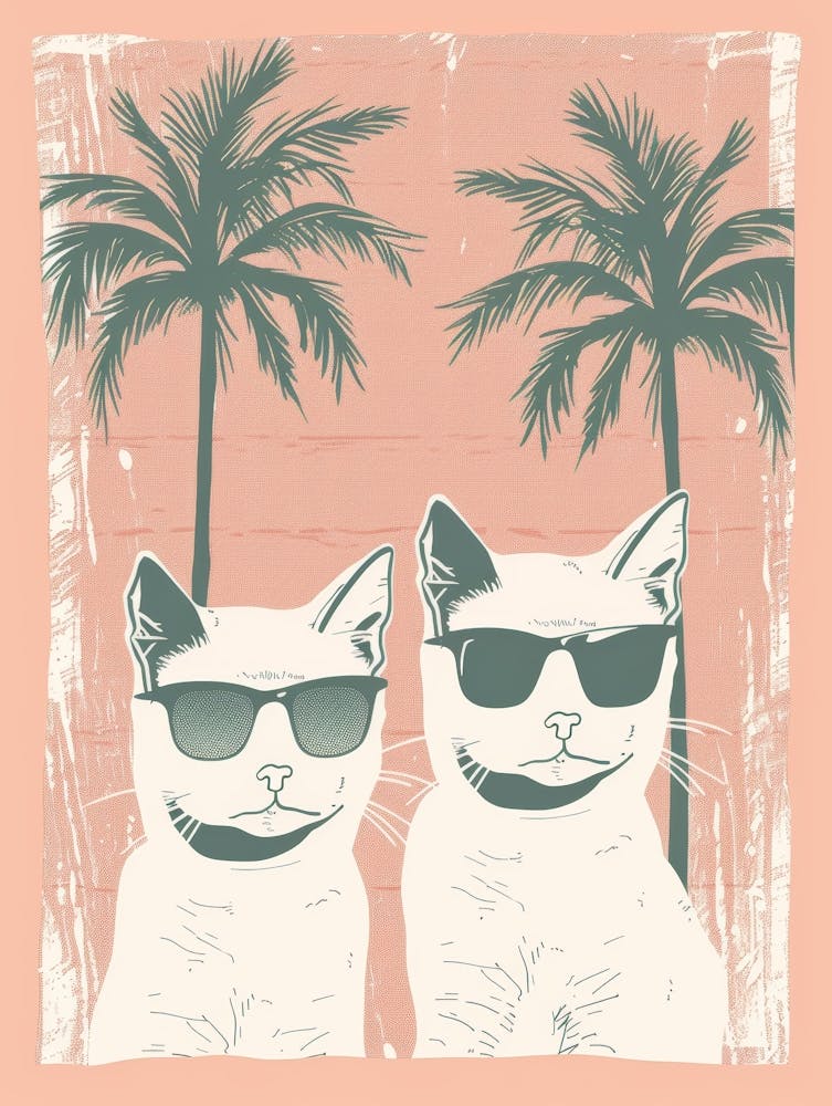 Two Cats In Sunglasses 6