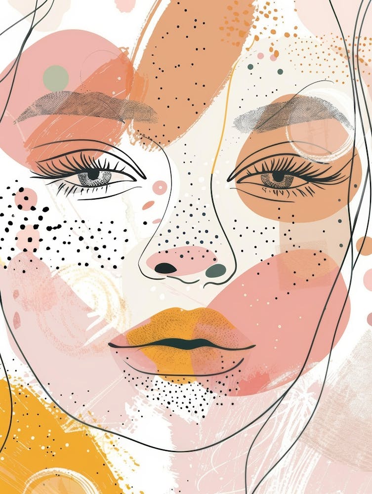 Abstraction d'un Visage de Femme 13
