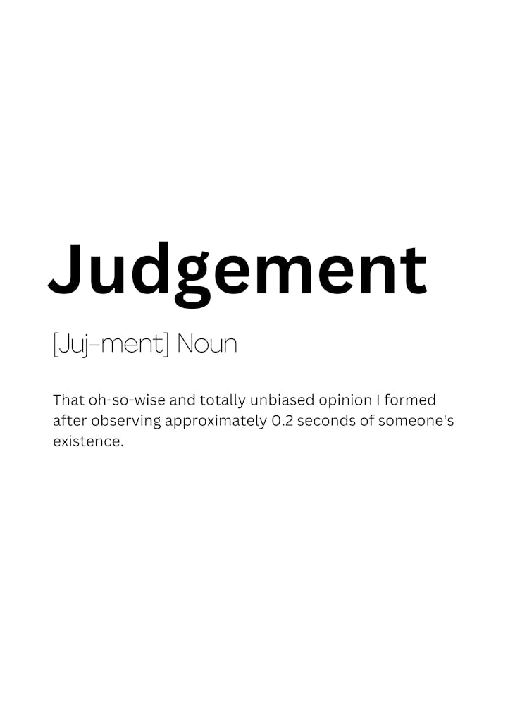 Judgement Definition Meaning