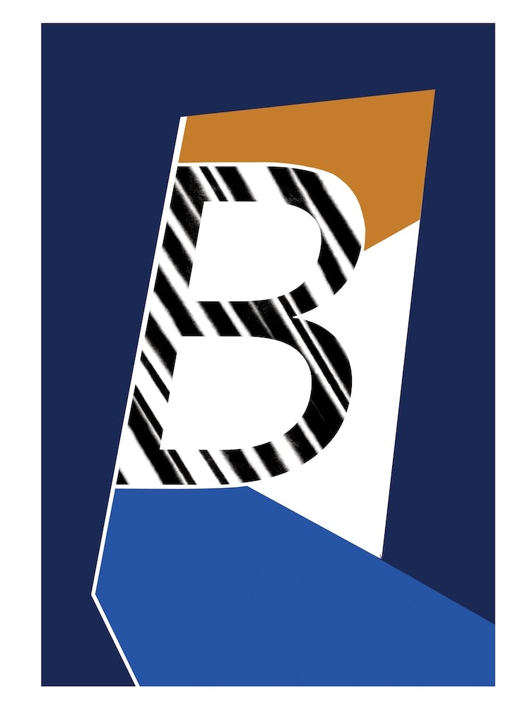 B Geometrische Schrift