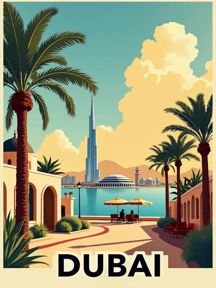 Dubai Travel Poster