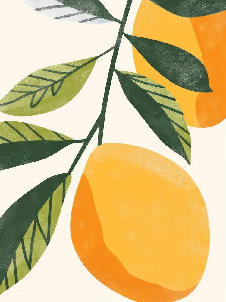 Mango Close Up Illustration 2
