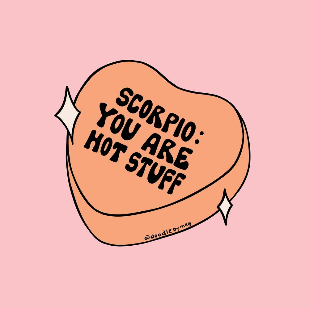 Scorpio Conversation Heart