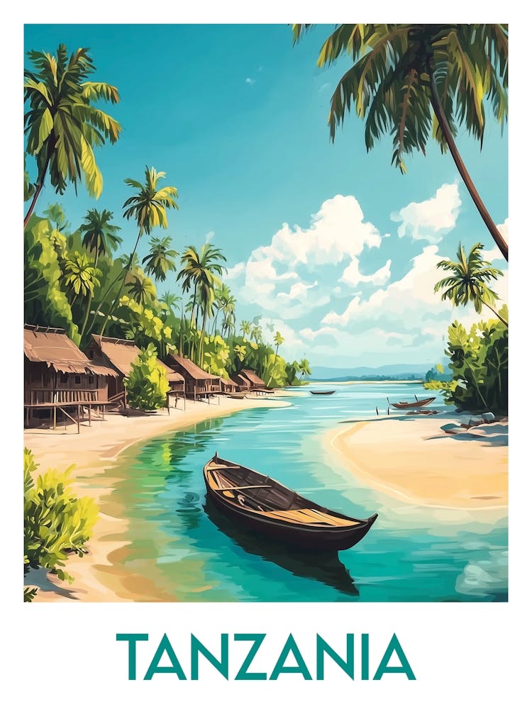 Affiche de voyage Tanzania