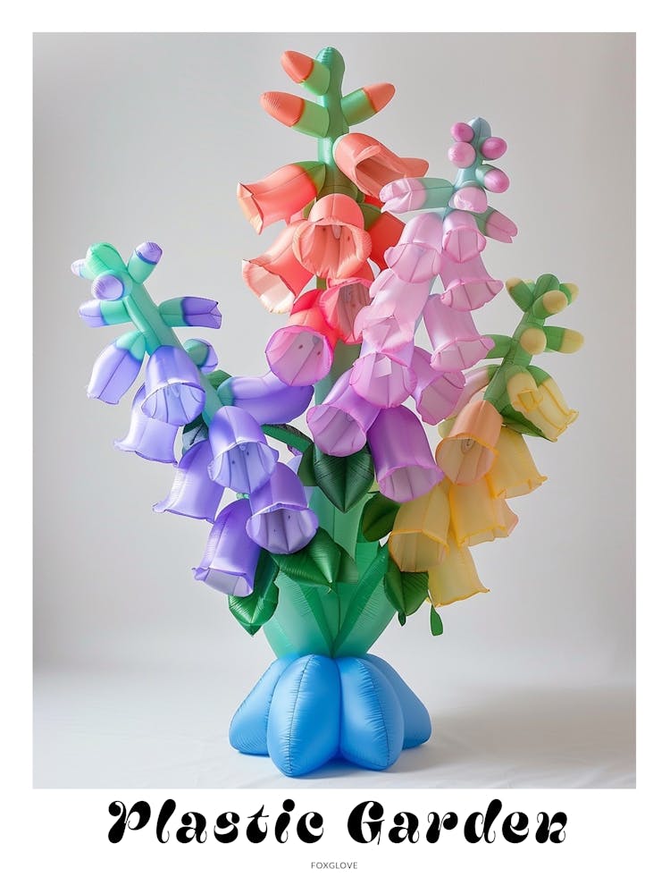 Verträumtes aufblasbares Blumenposter Fingerhut 2