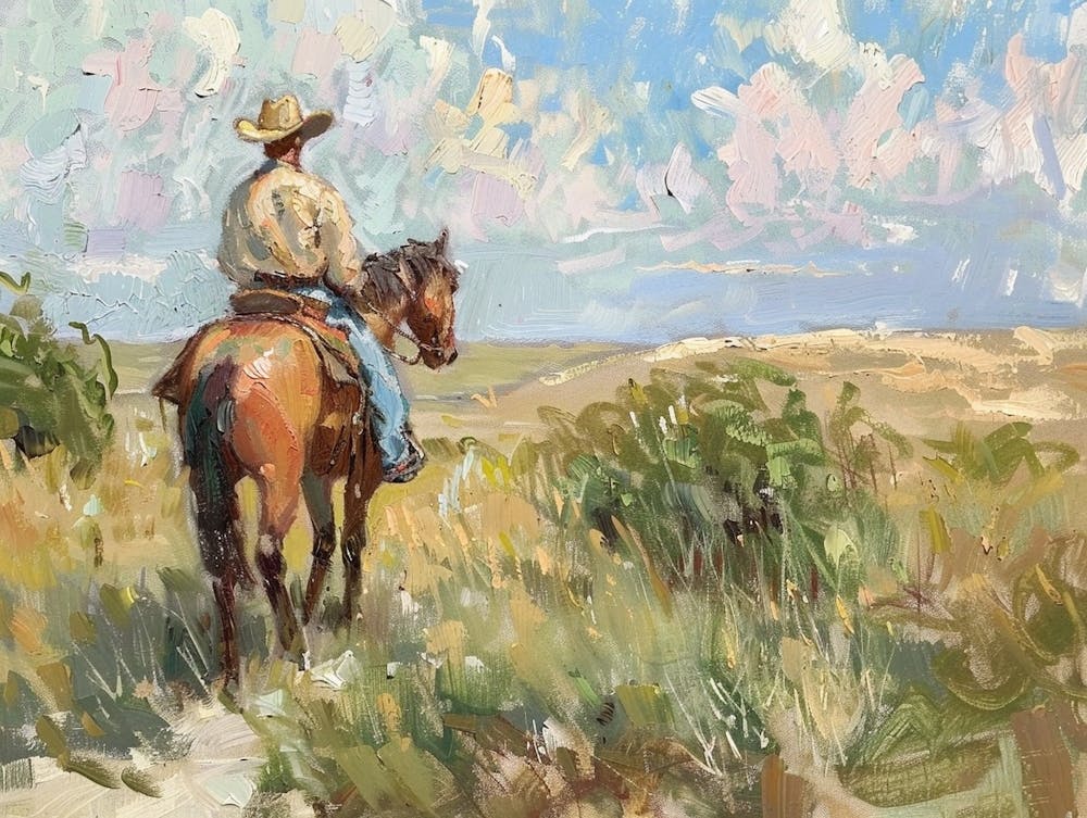 Cowboy In Dodge City Kansas 2
