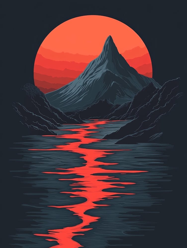 Sunset In The Mountains 105