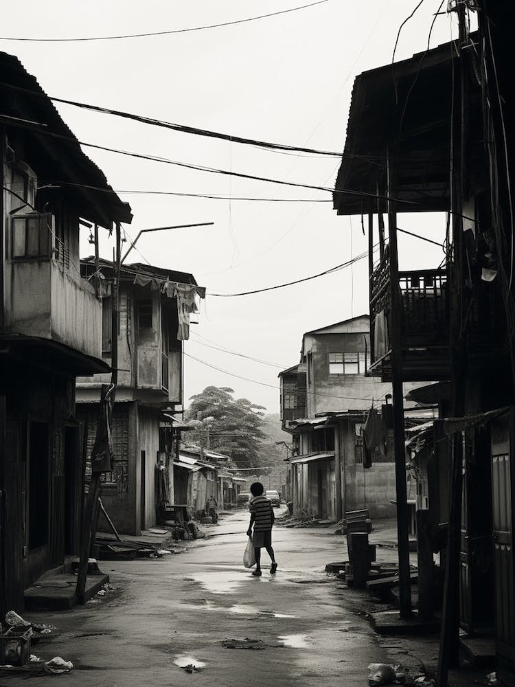 Philippines, Black And White Analogue Photograph 2