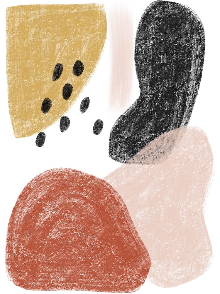 Dalia Chalk Black Polka Shapes