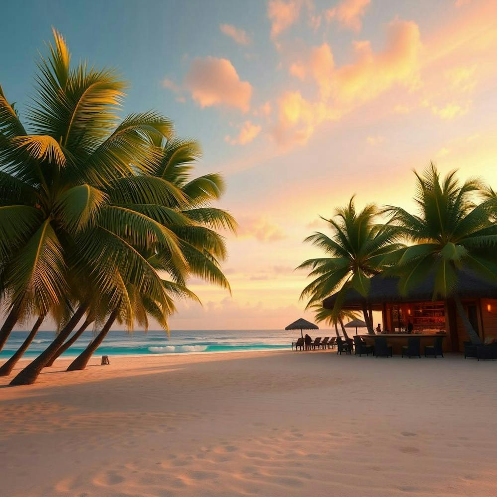 Coucher de Soleil sur la Plage