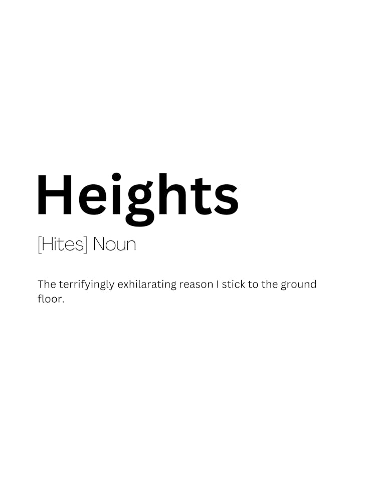 Heights Definition Meaning 1