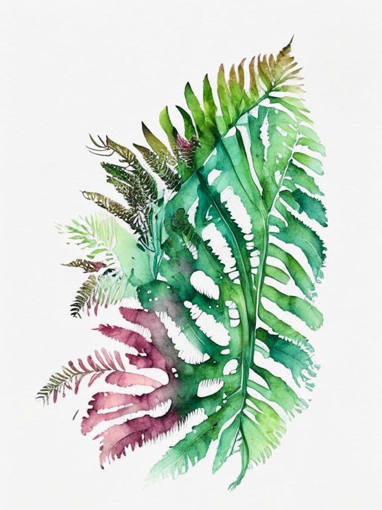 Gossamer Fern Watercolour