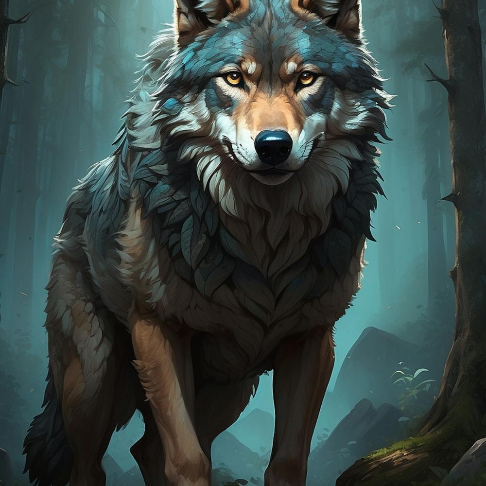Wolf In The Forest