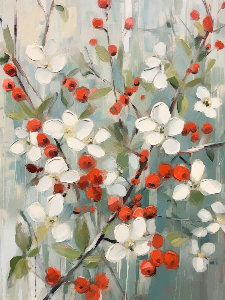 Winter Berry Painting