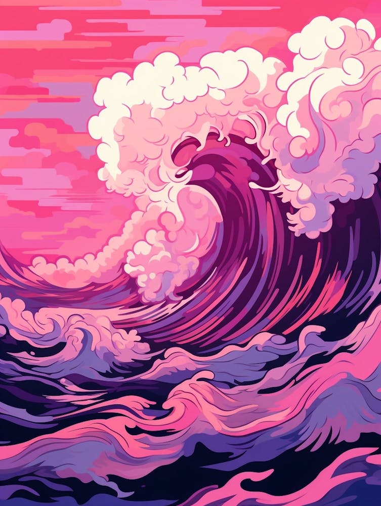 Waves Abstract Geometric Illustration 2