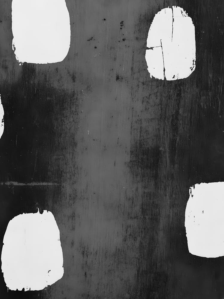 Abstract Black And White Painting 54