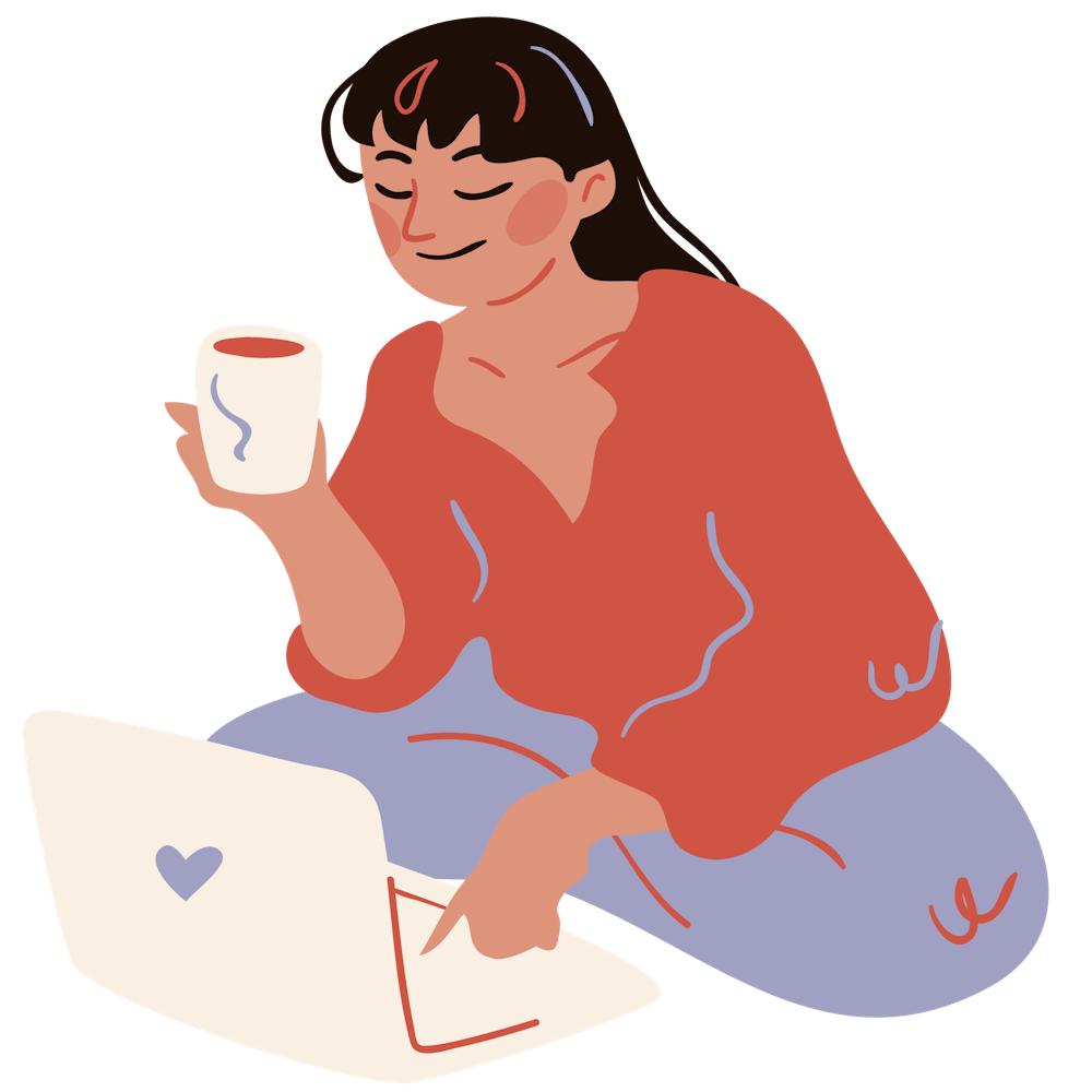 Drink coffee while working