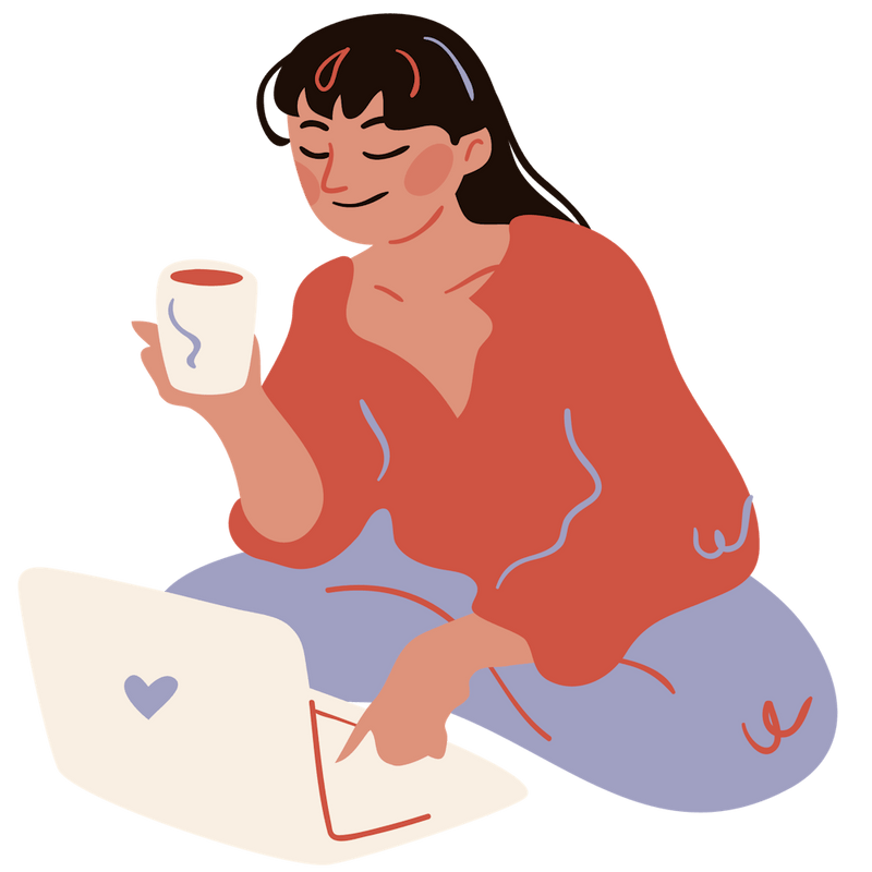 Drink coffee while working