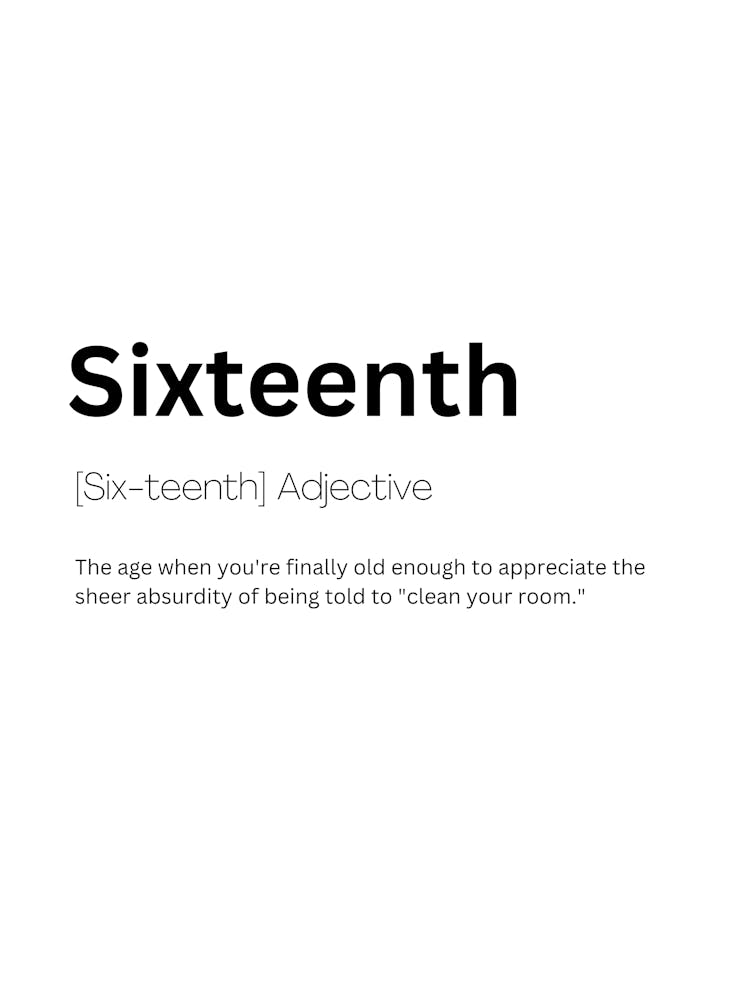 Sixteenth Definition Meaning