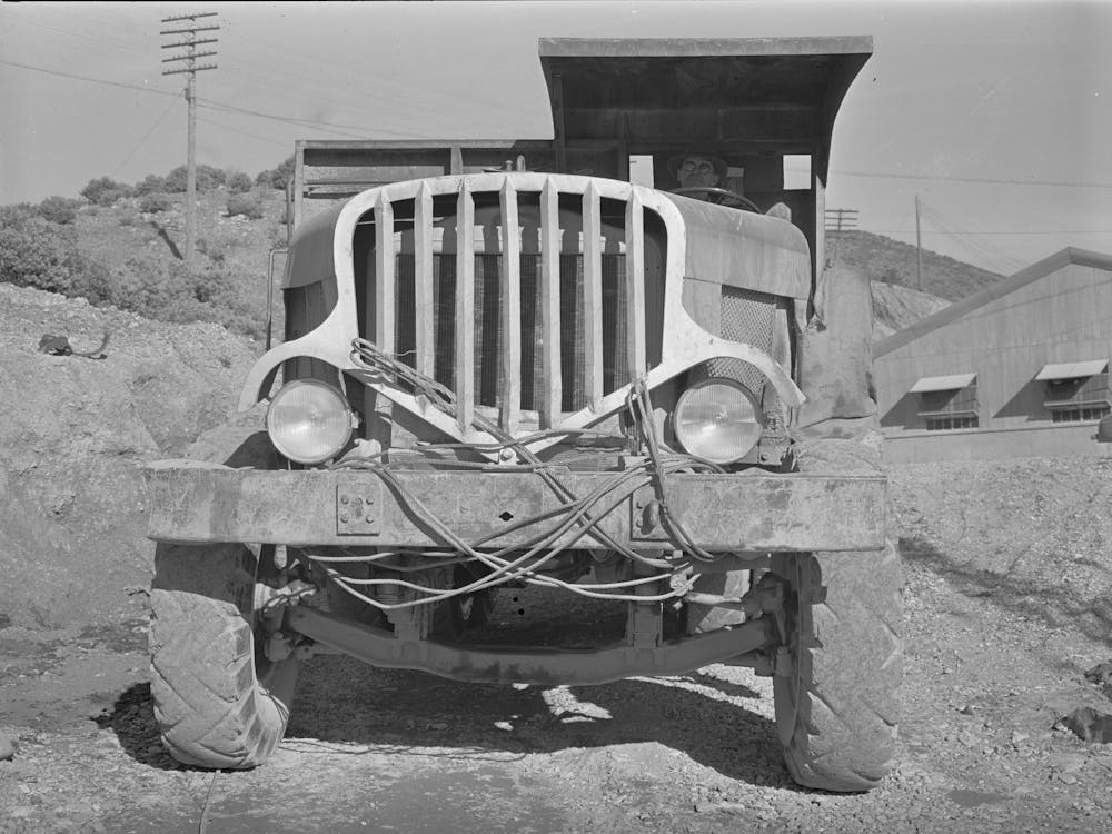 Truck, Shasta Dam, Shasta County, California By Russell Lee