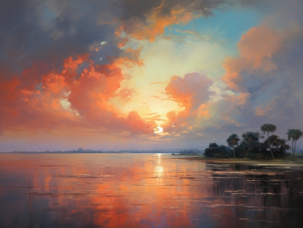 Sunset Over The Water 3