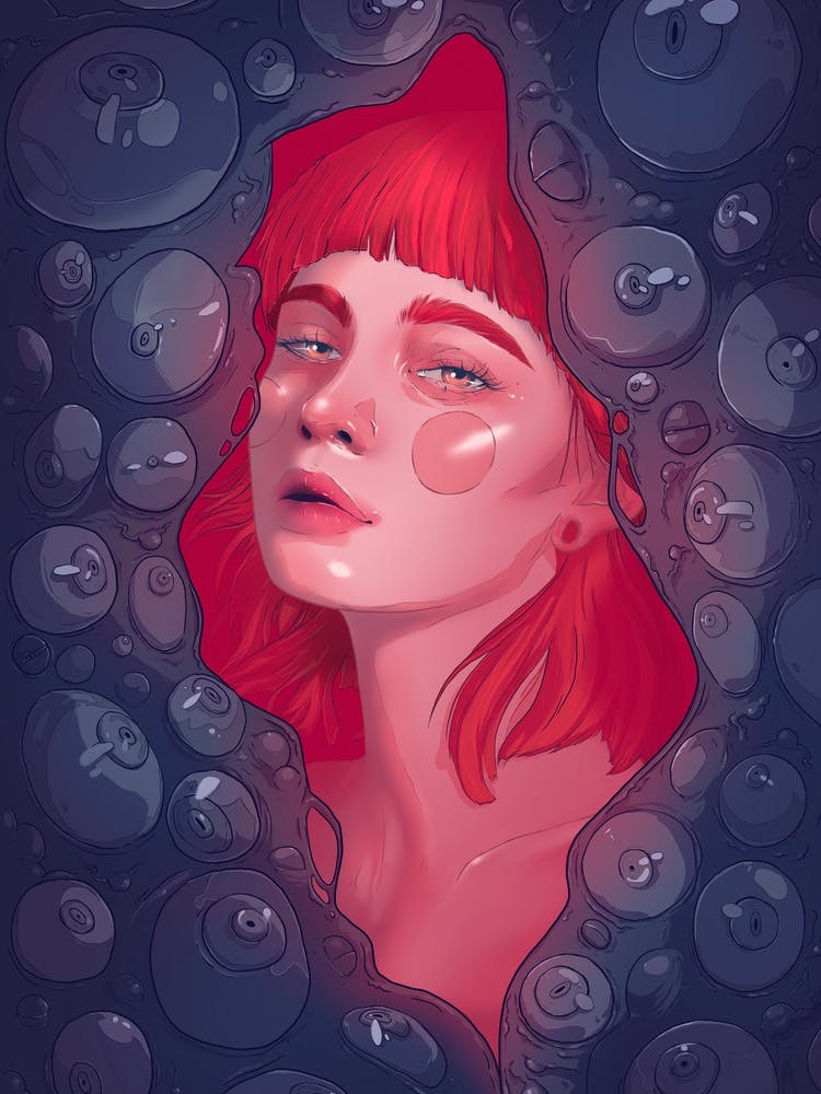 All eyes on her, Sad eyes, Girl Portrait,