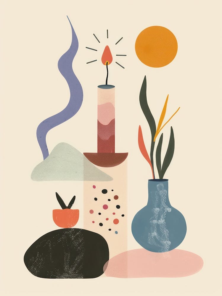 Abstract Objects Flat Illustration 2
