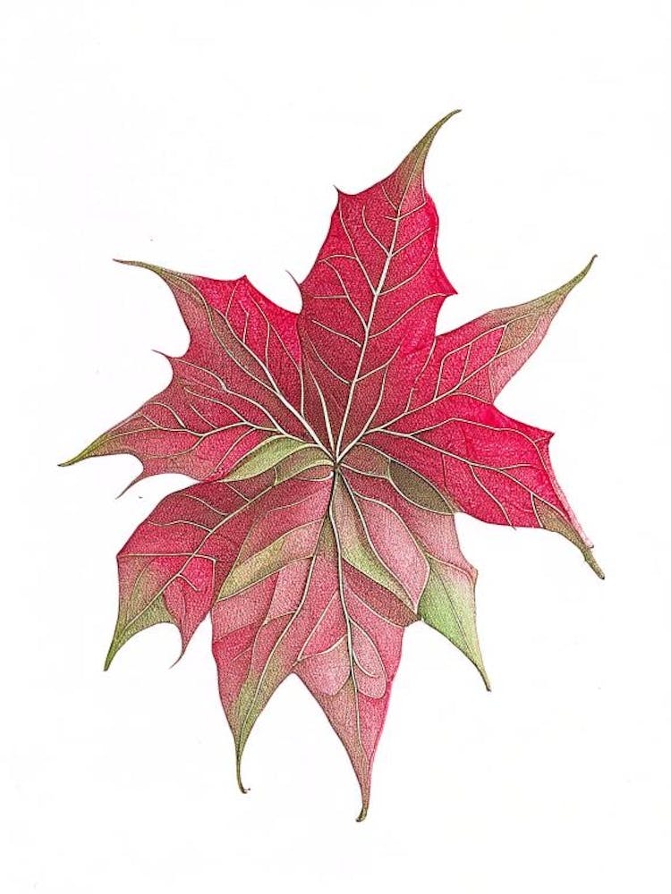 Poinsettia Leaf
