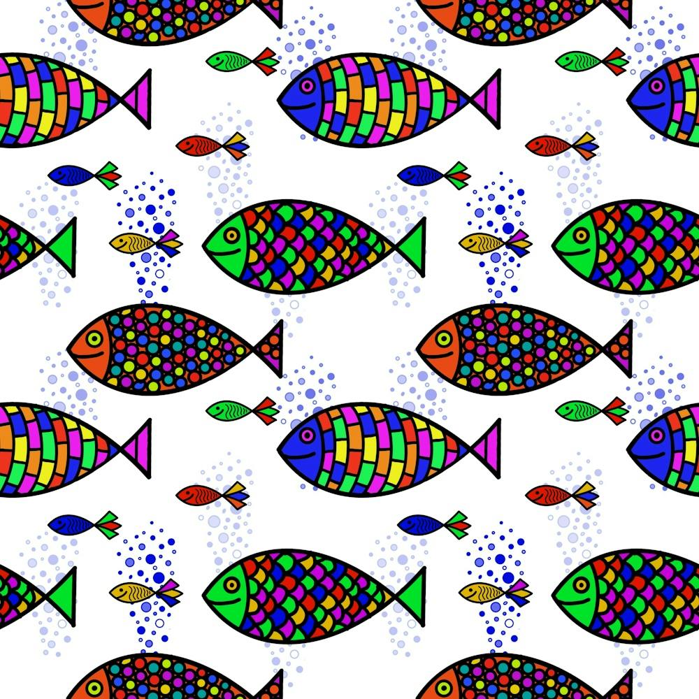 Poisson Abstrait Coloré