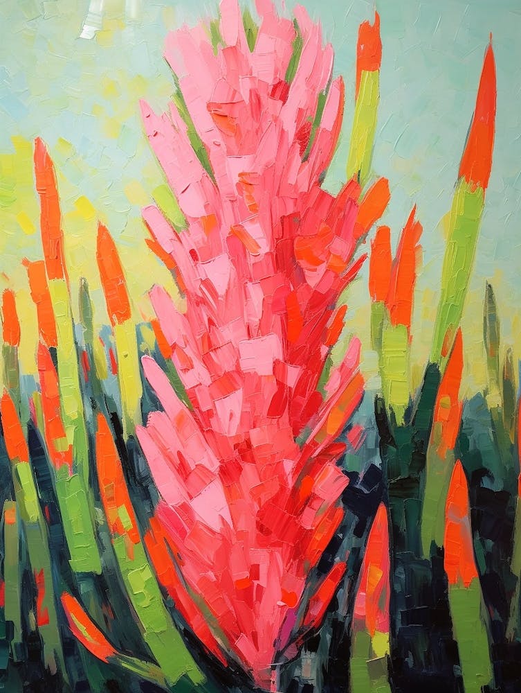 Cactus Painting Carnegiea Gigantea 3