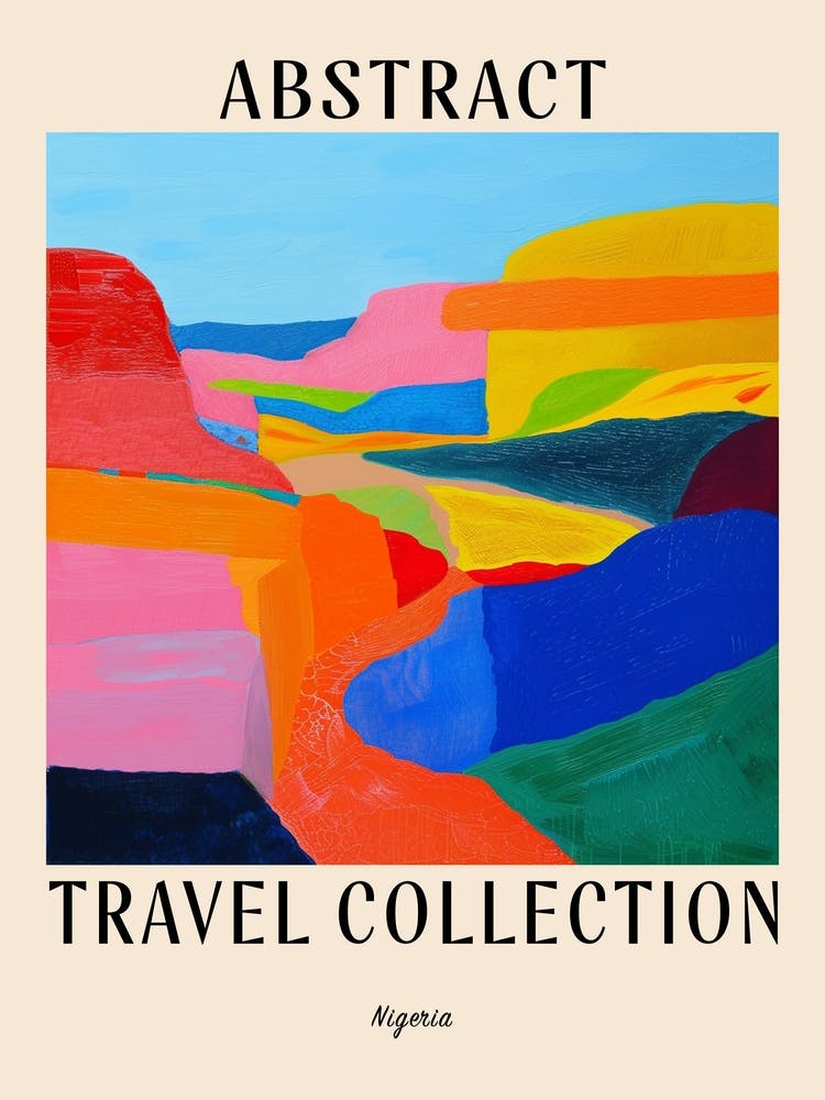 Abstract Travel Collection Poster Nigeria 1