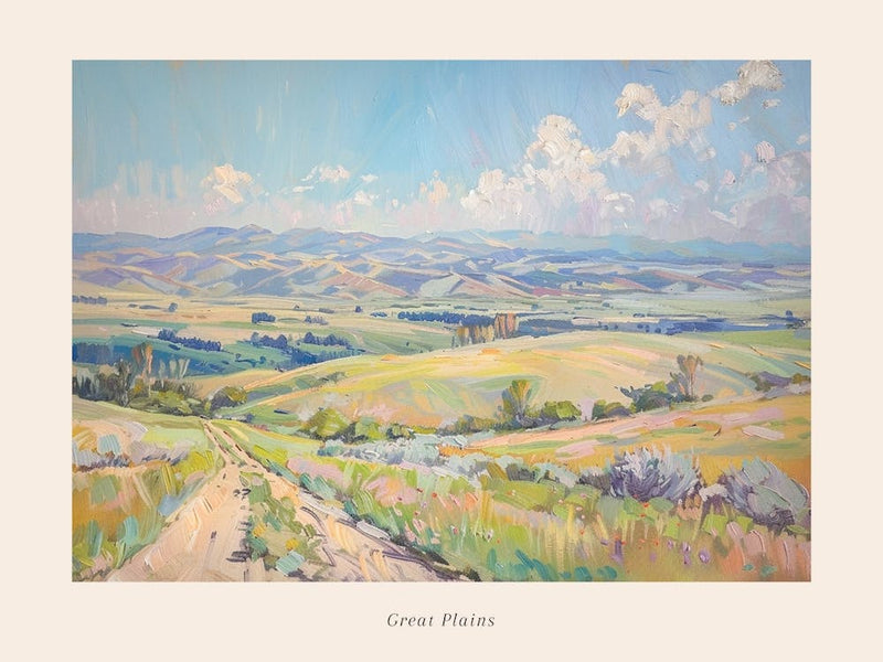 Western Landscapes Great Plains 3 Poster