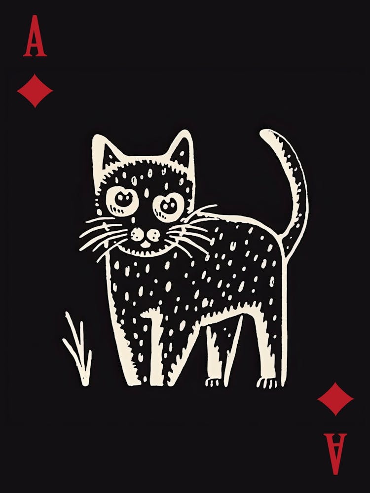 Playing Cards Cat 1 Black 1