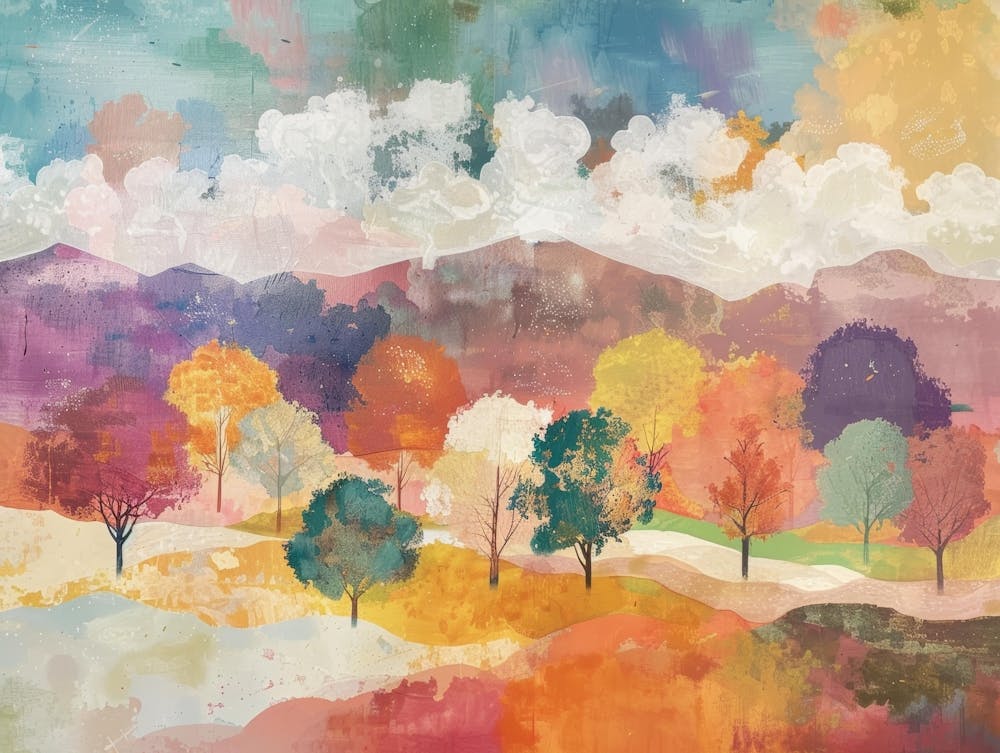 Fall In The Mountains Canvas Print