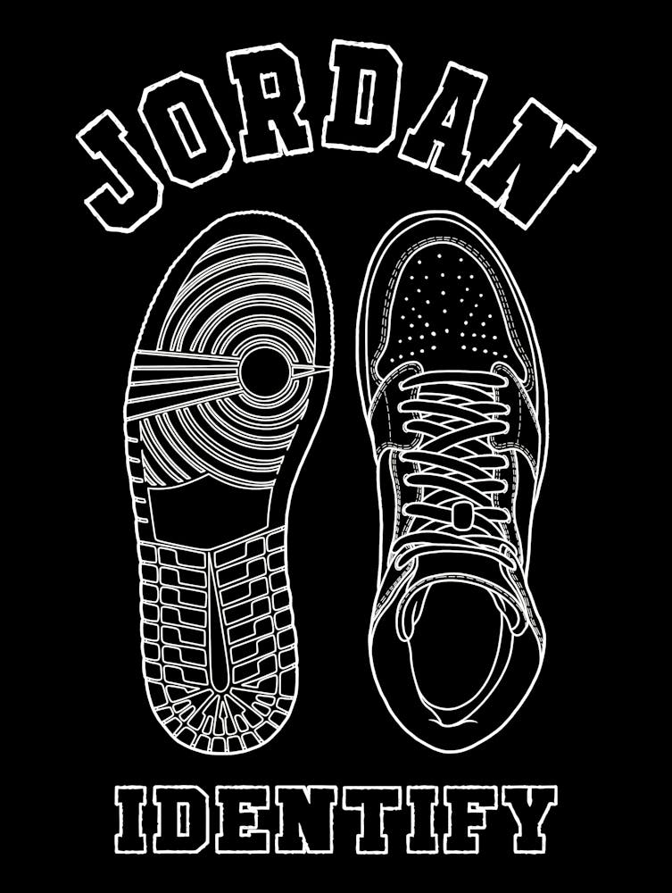 Jordan Identity - Air Jordan Line Art - Sneaker Sketch Design