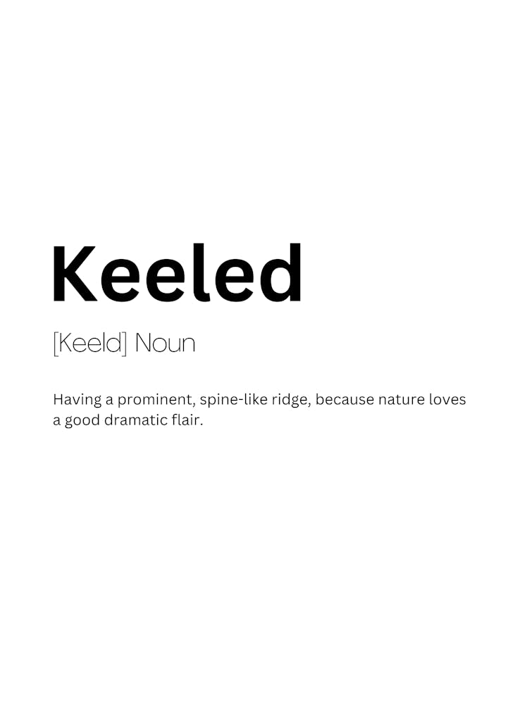Keeled Definition Meaning