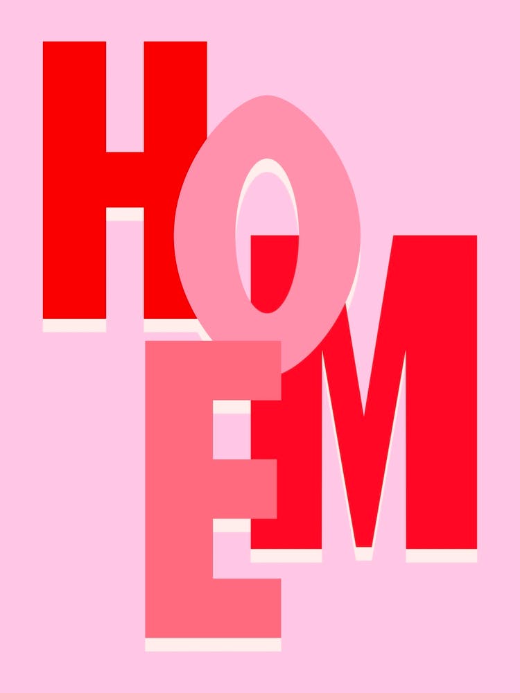 Home Typography Red and Pink 1